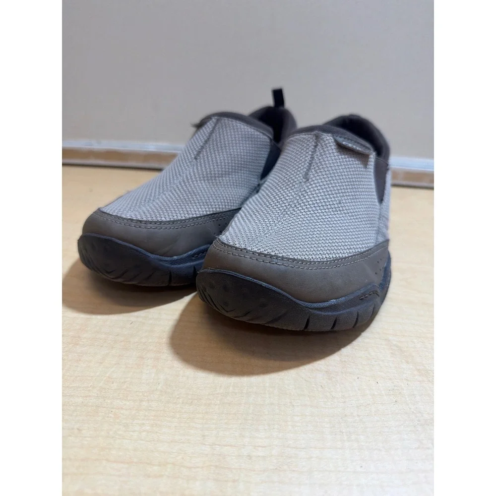 Crocs Walu Men's Slip On Loafers Brown Tan Mesh Casual Walking Shoes Size 12